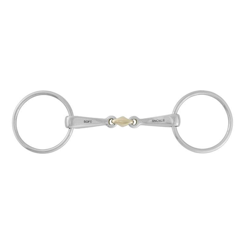 Stubben 2 in 1 Loose Ring Snaffle Double Broken Bit - Image 2