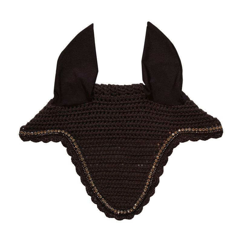 Kentucky Horsewear Long Fly Veil Stone and Pearl - Image 3