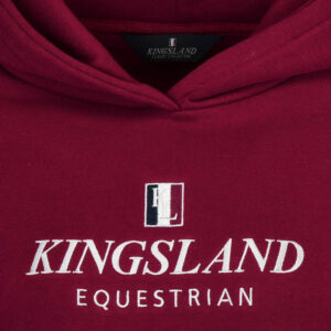 Kingsland Classic Unisex Hoodie Burgundy Logo