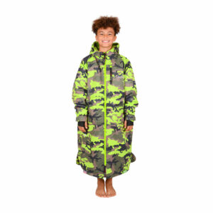 Changing Robe Waterproof Coat - Camo Green