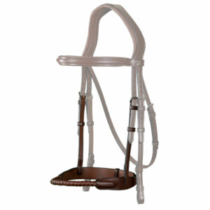 New English Collection Leather Covered Rope Noseband