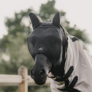 Kentucky Horsewear Fly Mask Classic With Ears - Black