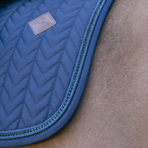 Saddle-Pad-Metal-Chain-Showjump-Navy-1