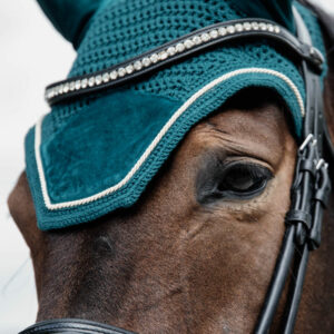 Wellington Velvet Fly Veil - Emerald