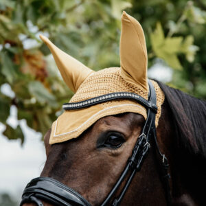 Wellington Velvet Fly Veil - Mustard