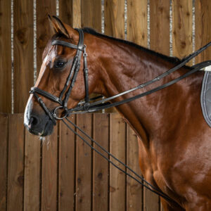 Dy'on Working Collection Leather and Rope Draw Reins